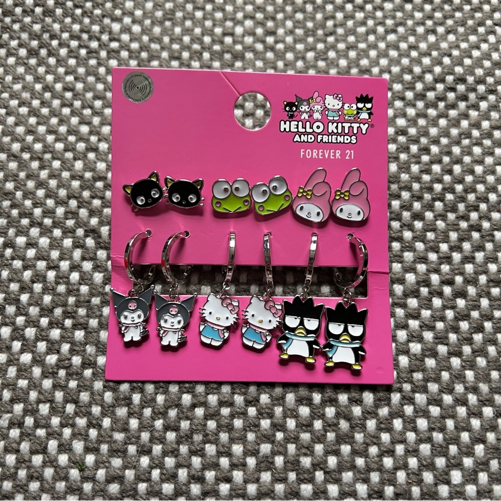 Forever 21 x Hello Kitty and Friends Earrings Set | NIB